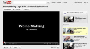 PromoMatting Logo Mats Community Outreach Video
