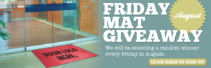 Enter the PromoMatting Friday Mat Giveaway at our Facebook page