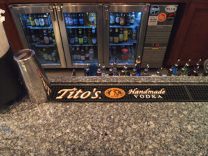Molded Bar Mats in us Tito's Vodka