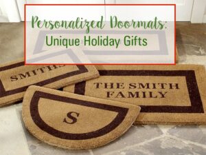 Personalized Holiday Door Mats