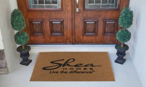 Faux Coir Mat in Use - Stylish and Functional Floor Matting