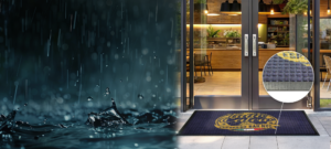 Aqua Dam Eco Dye Water Hog style mat with full color imprint.